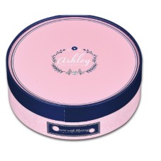 圓形5吋乳酪盒 蔓語 附棉紙+套版