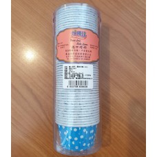 BEIYOUJIA Muffin Cup (White Dots On Blue) S