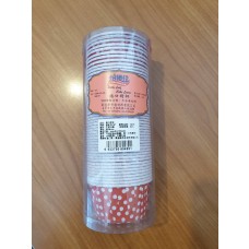 焙優佳 捲口烤杯 紅底白點（中號）