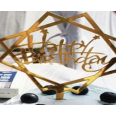 Cake Decorating Card Gold Sides