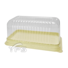 大長方蛋糕盒 B 5003黃底透明蓋 50組